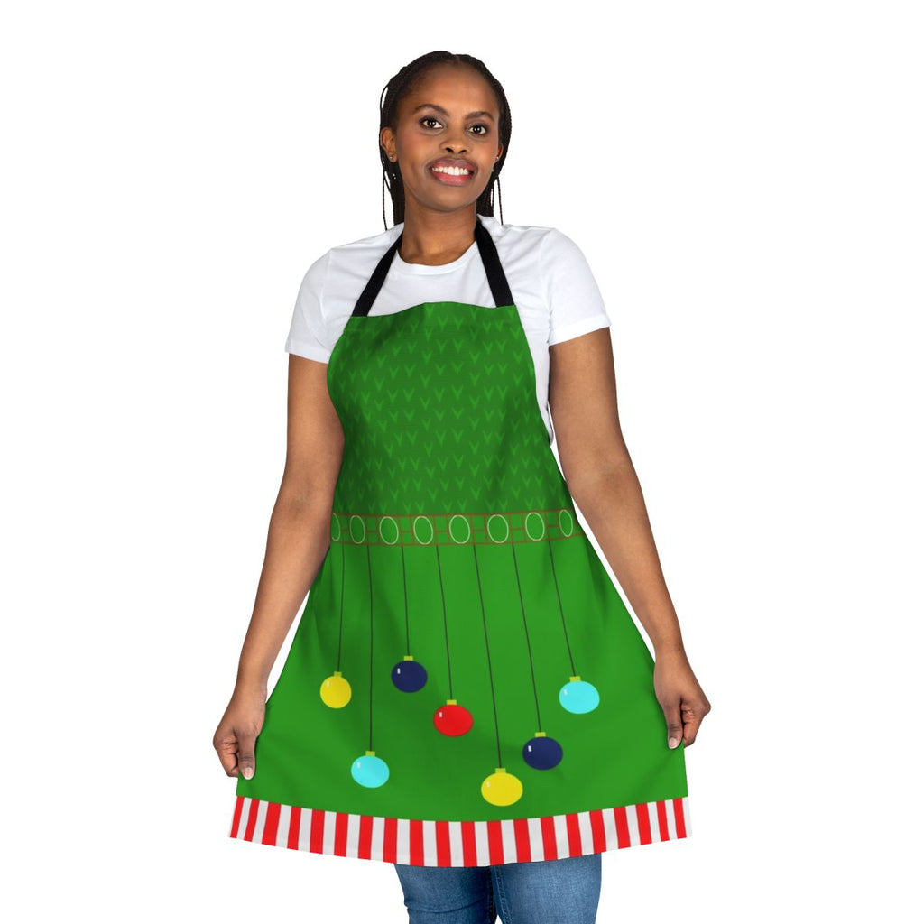 Arthur Claus Sweater Apron featuring a whimsical holiday design
