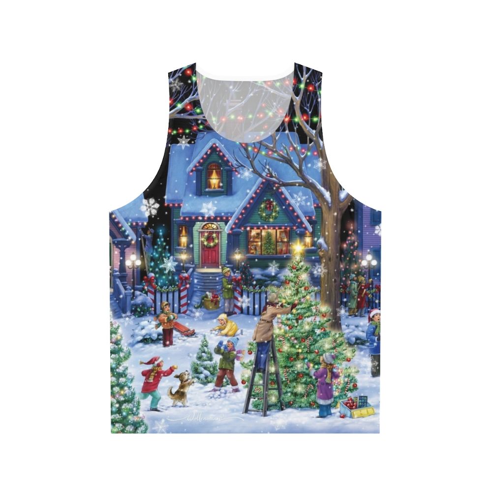 Decorative Christmas unisex tank top