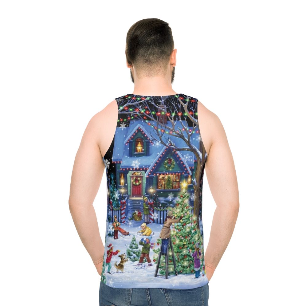 Decorative Christmas unisex tank top
