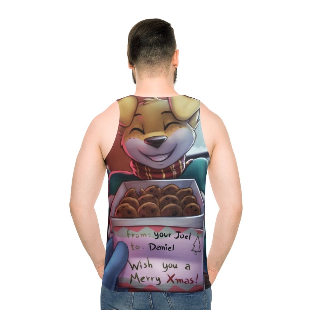 Festive Furry Weekend Dog Unisex Christmas Tank Top