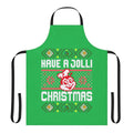 Festive pixelated apron with Jollibee the Filipino fast food mascot