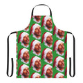 Funny smoking apron with a "Bad Santa" design for holiday parties and events