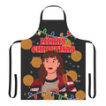 Festive stranger things-themed apron with holiday design