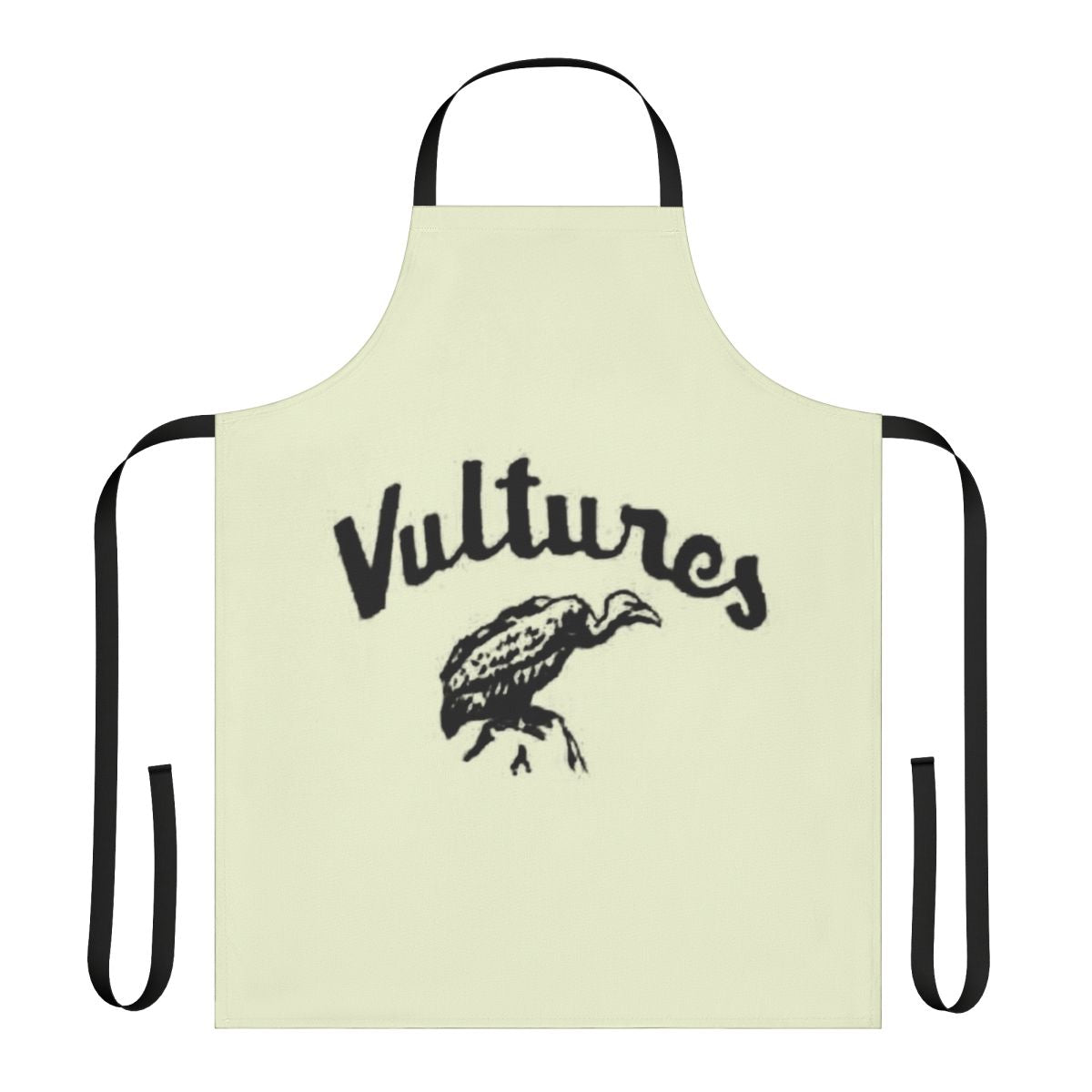Apron featuring a cozy winter sweater design with vultures