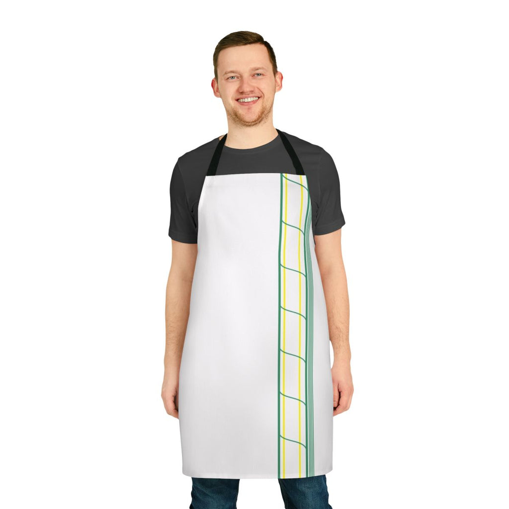 Adult diaper-themed apron in a playful, fetish-inspired design for the LGBTQ+ community.