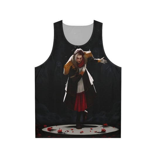 FFXIV Shadowbringers Unisex Tank Top with Rose Floral Design