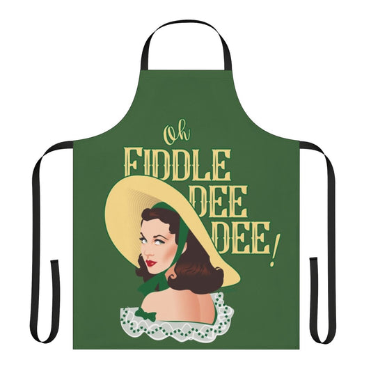 Fiddle Dee Dee inspired artistic apron featuring the art of Alejandro Mogollo