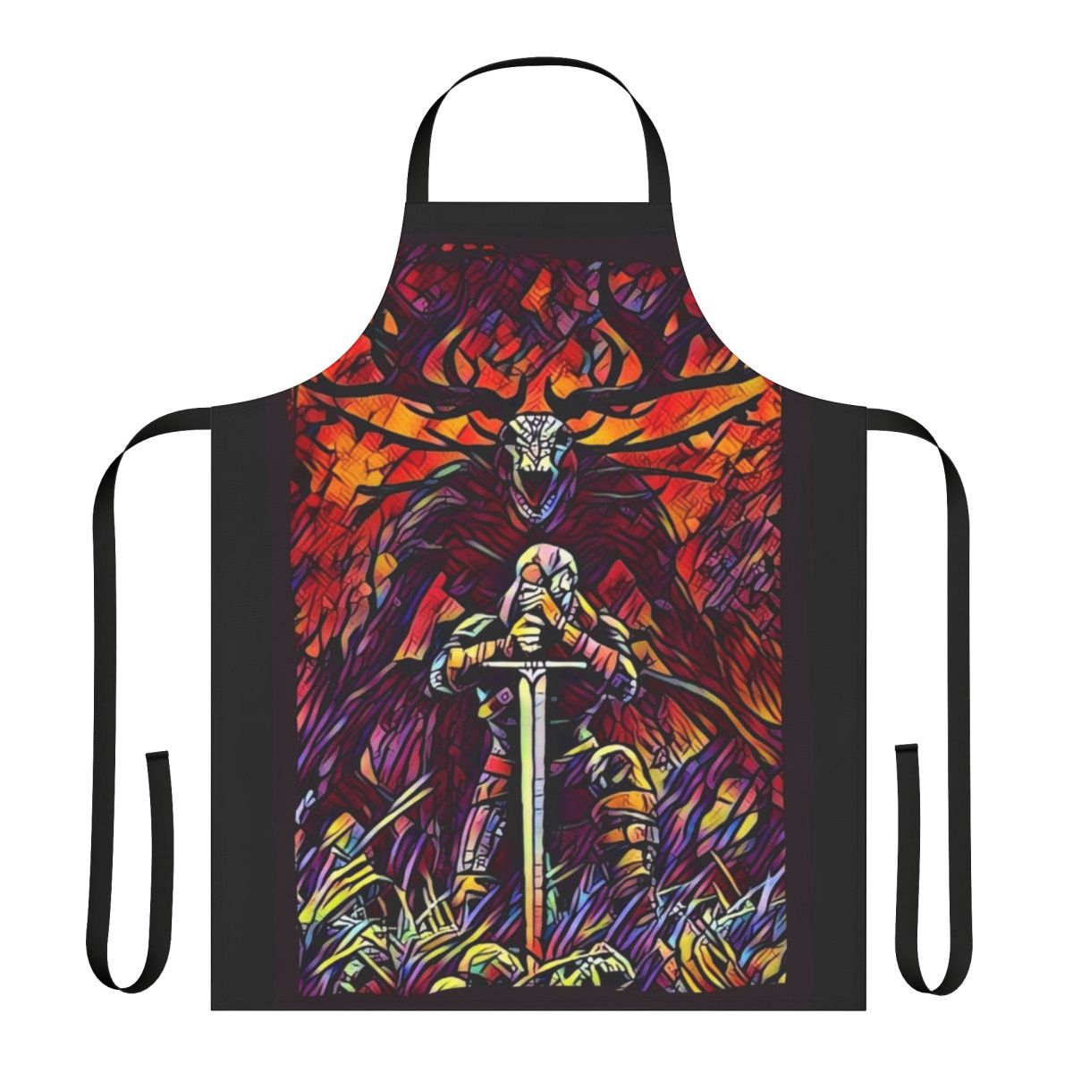 Fierce and Fearless Fantasy Apron with Witcher-inspired Designs
