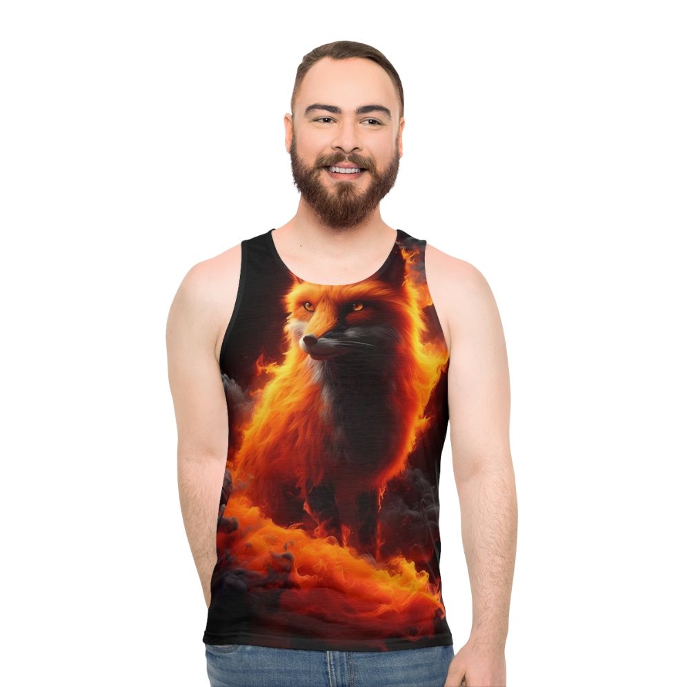 Fiery Firefox Unisex Tank Top