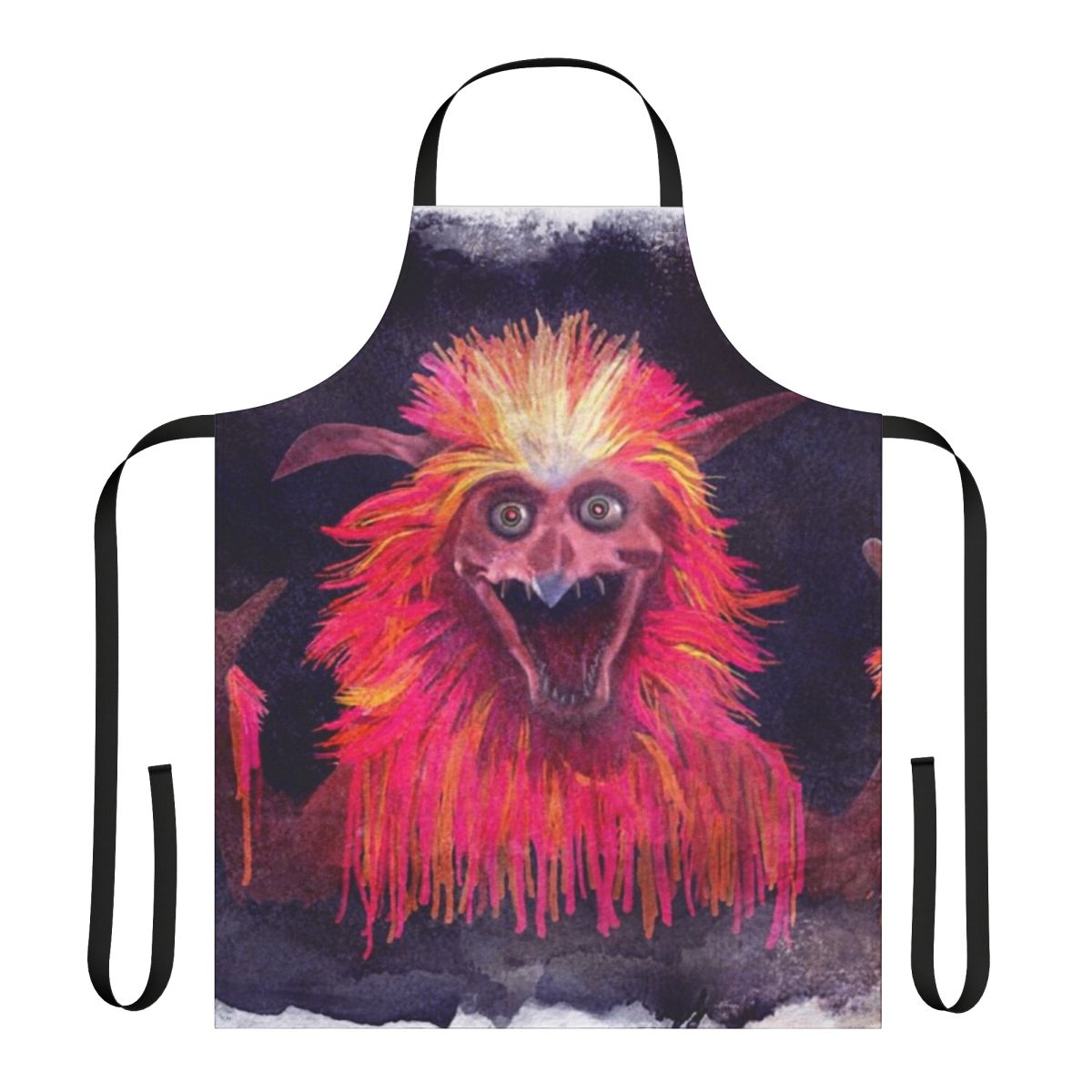 Fiery Labyrinth-Inspired Apron featuring Henson's Creatures