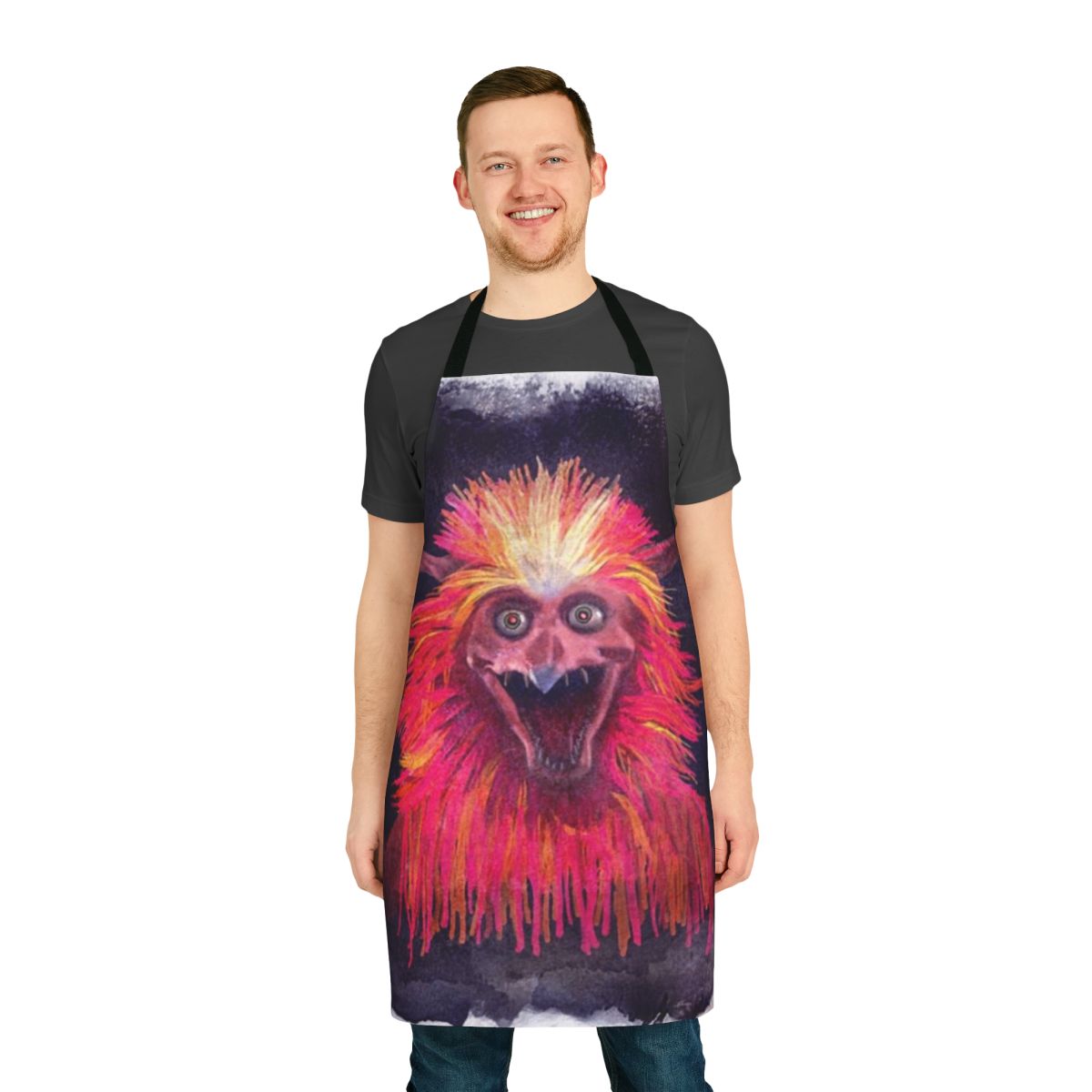 Fiery Labyrinth-Inspired Apron featuring Henson's Creatures