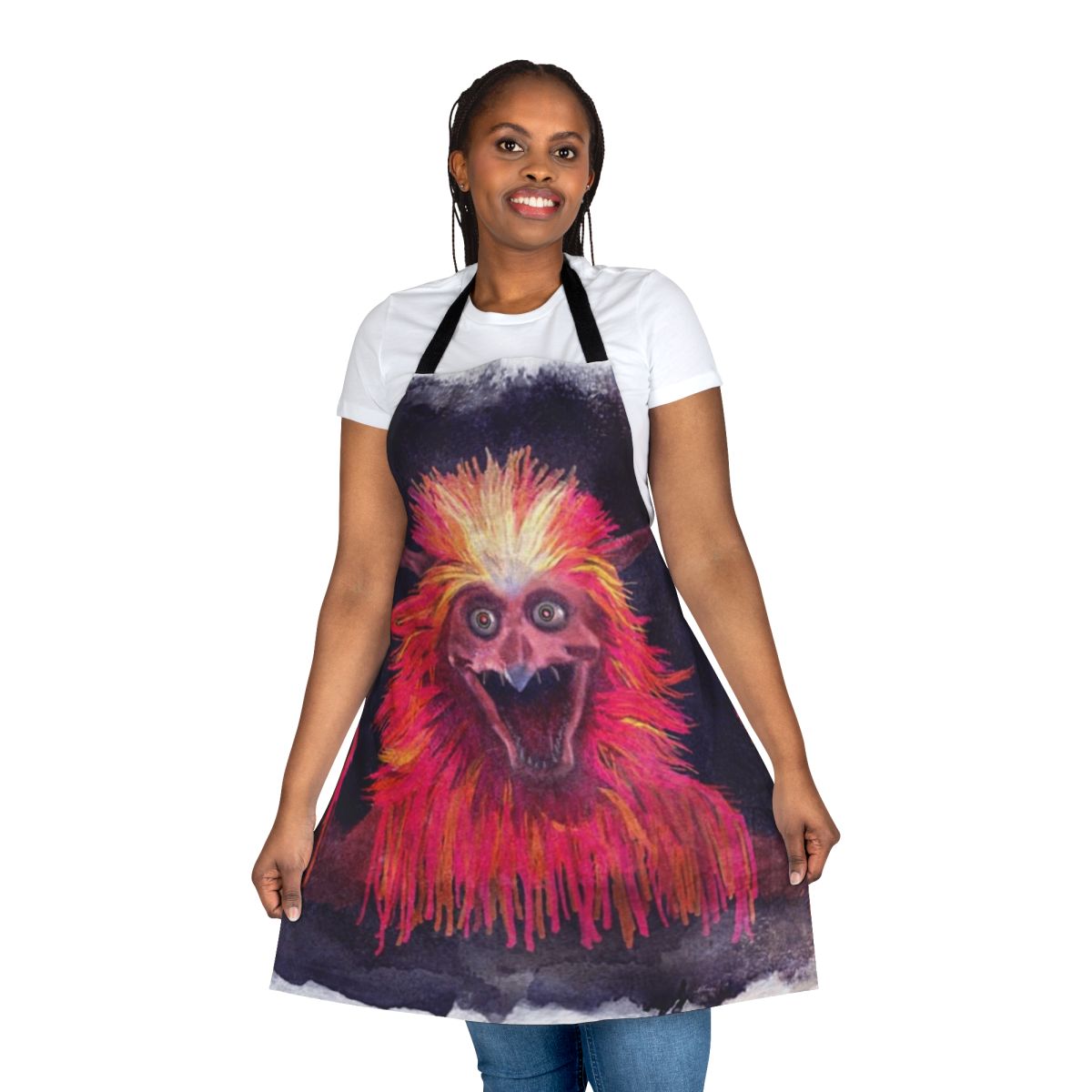Fiery Labyrinth-Inspired Apron featuring Henson's Creatures
