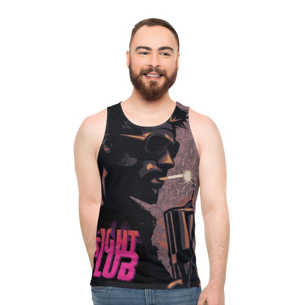 Fight Club Tyler Durden Smoking Dynamite Unisex Tank Top