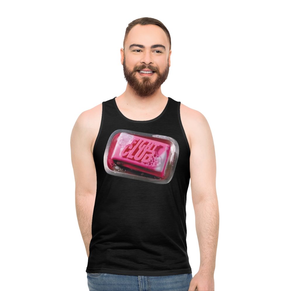 Fight Club Unisex Tank Top with Tyler Durden and Brad Pitt