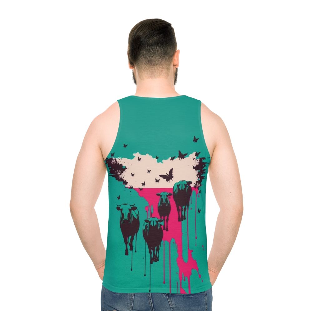Unisex tank top with the message "Fight Escape Or Die"