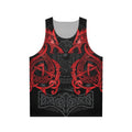 Fighting Fenrir Red Unisex Tank Top