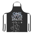 Figment-inspired black apron with a whimsical design, perfect for the Disney enthusiast