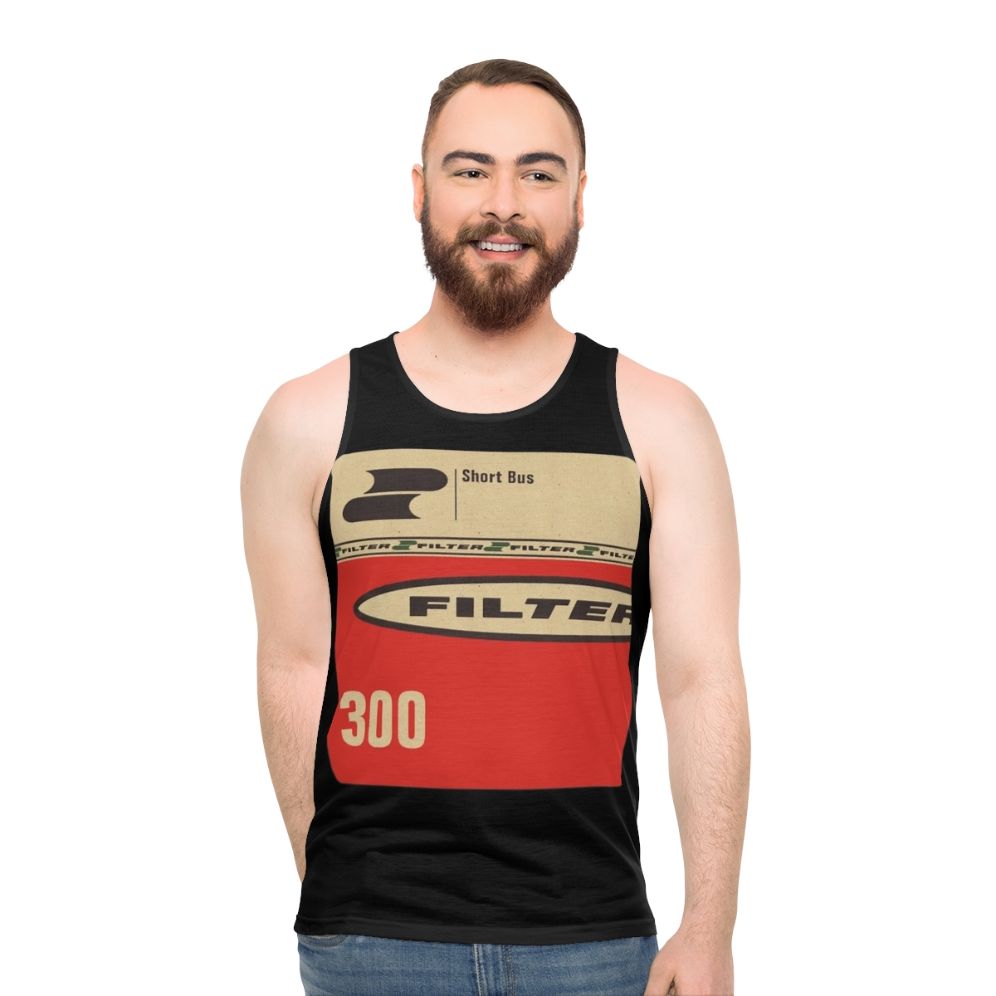 Filter Short Bus Unisex Industrial Metal Music Tank Top
