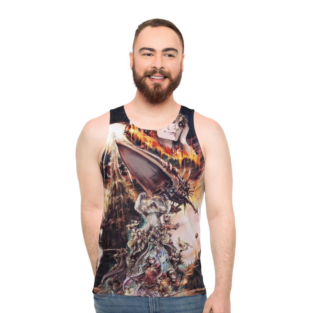 Final Fantasy Unisex Cloud and Tifa Tank Top