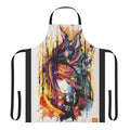 A stylish apron featuring the iconic Final Fantasy FFVII character Vincent Valentine, perfect for fans of the game.