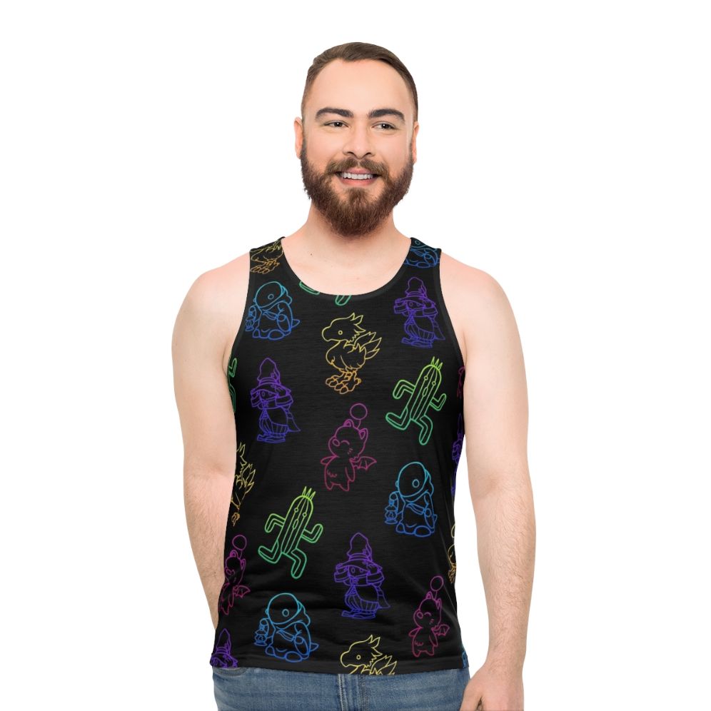 Final Fantasy minimalist unisex tank top