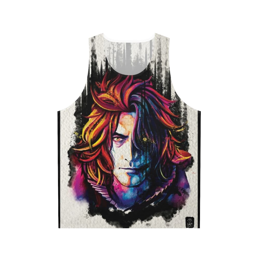 Final Fantasy inspired unisex tank top with "A Man of No Consequence" text