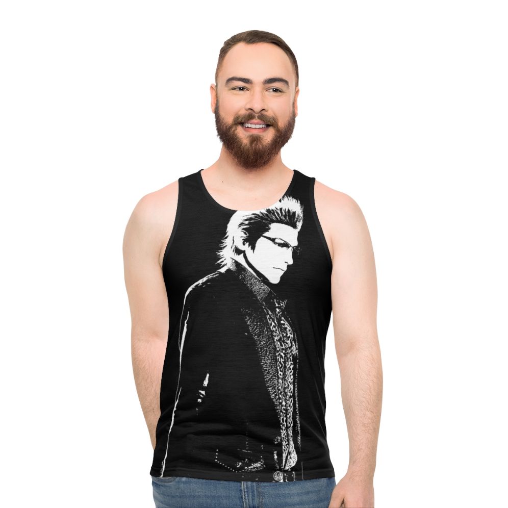 Final Fantasy XV Unisex Tank Top with Weathered Ignis Design