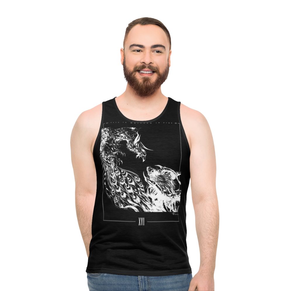 Final Fantasy XVI Fate Monochrome Unisex Tank Top