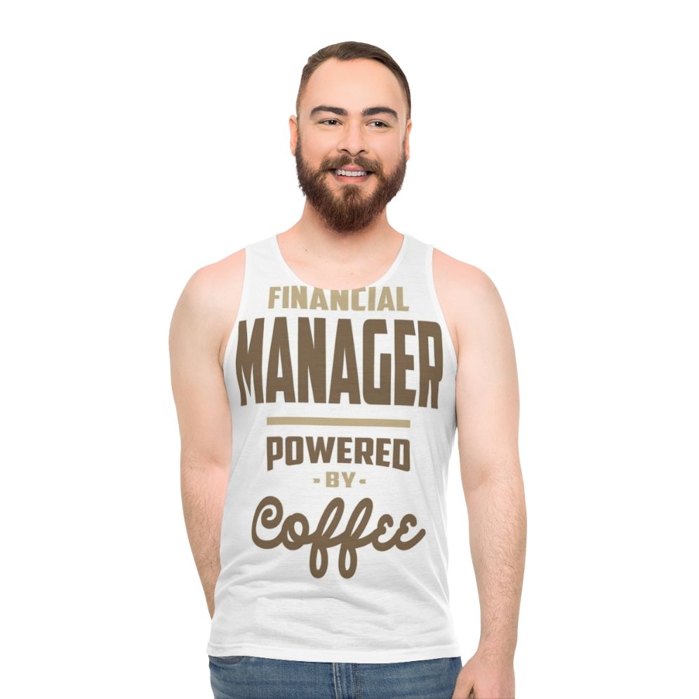 Financial manager unisex tank top