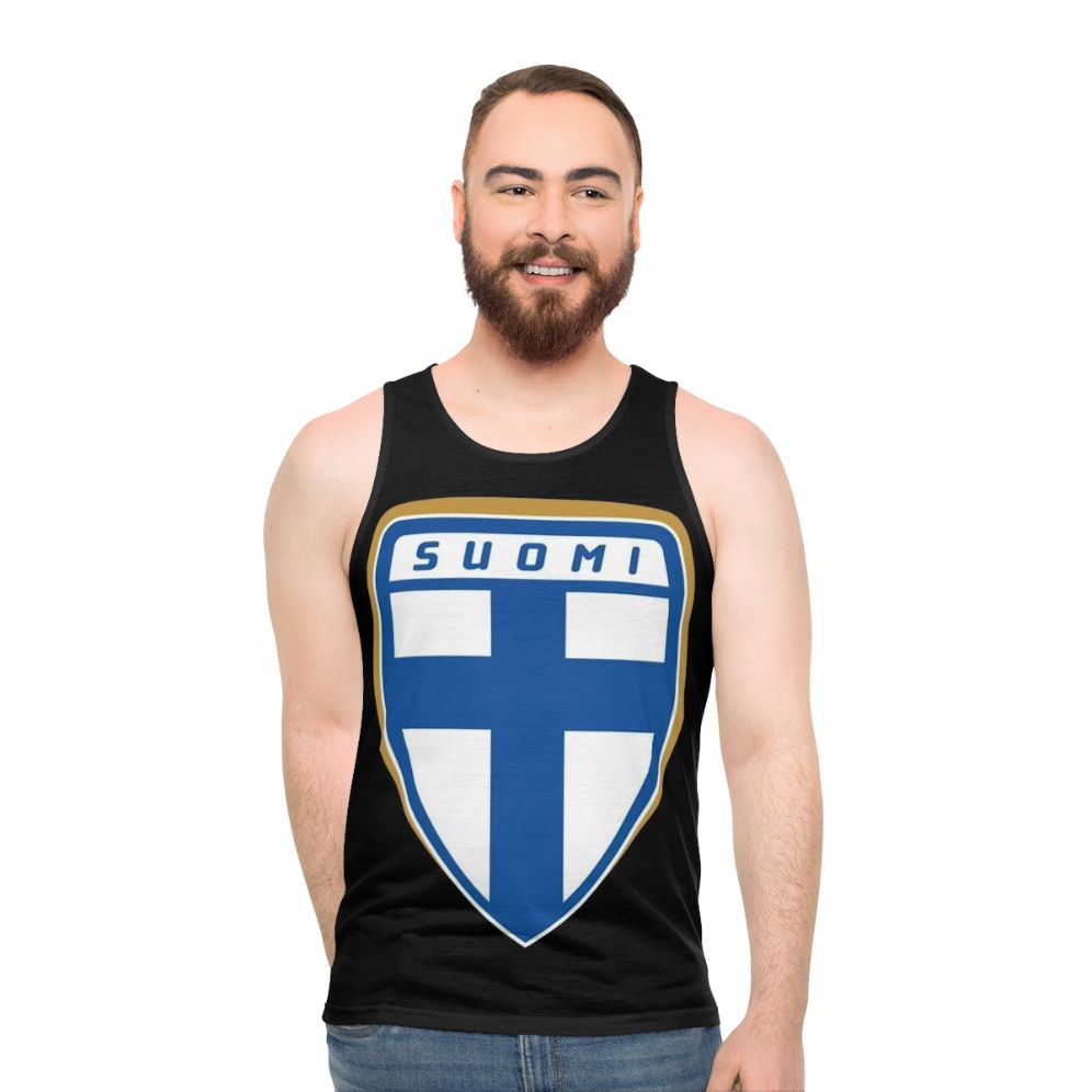 Finland national ice hockey team unisex sports tank top