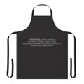 Finnegan's Wake apron featuring the opening sentence of the novel