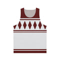 Unisex tank top with traditional Finnish Jussipaita pattern