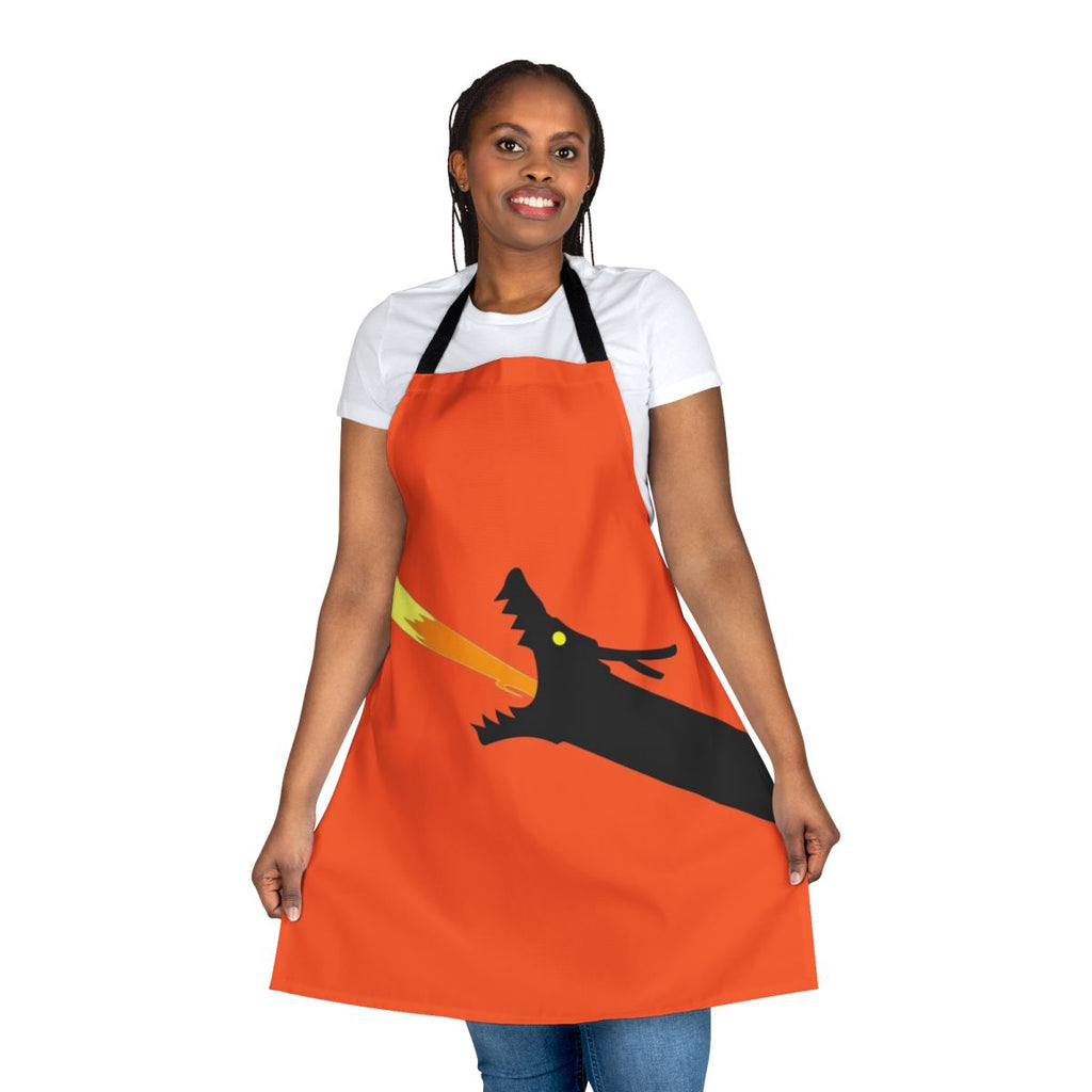 A fire-breathing dragon-themed apron inspired by the anime "Miss Kobayashi's Dragon Maid"