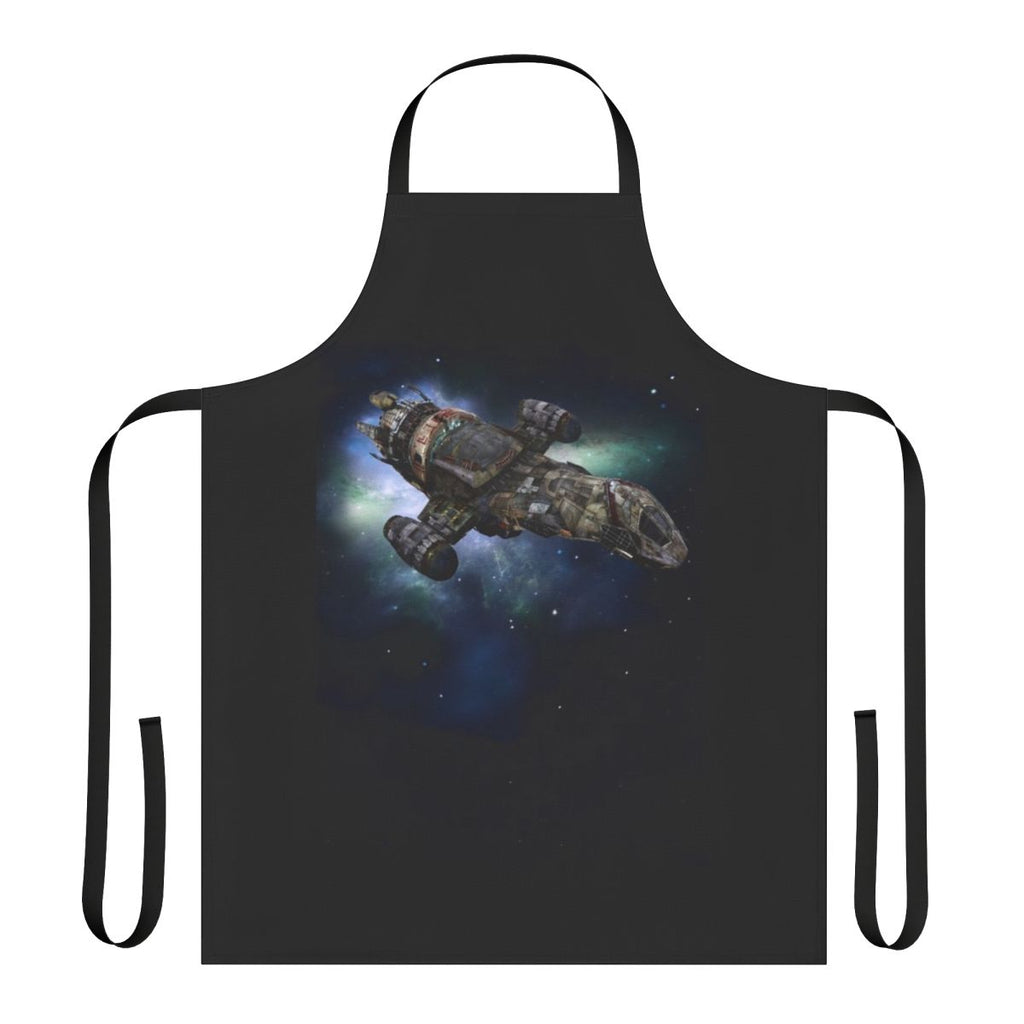 Firefly-themed apron with Serenity spaceship design