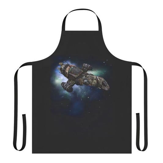 Firefly-themed apron with Serenity spaceship design