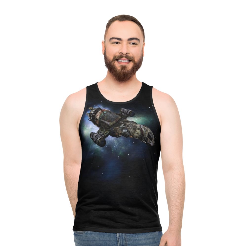 Firefly unisex tank top with Serenity spaceship design