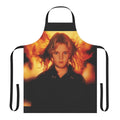 Firestarter-inspired apron with a stylish design and movie-themed graphics