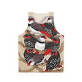 Firetail finch inspired unisex tank top with nature-inspired design