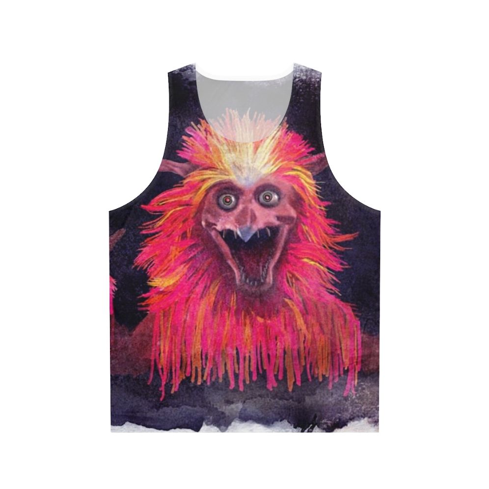 Firey unisex tank top featuring monster and creature designs
