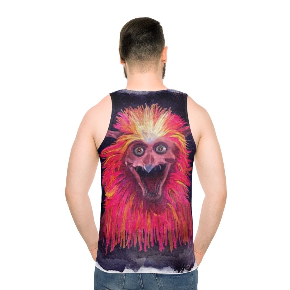 Firey unisex tank top featuring monster and creature designs