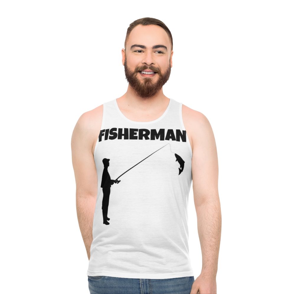Fisherman unisex tank top for outdoor sports and hobbies