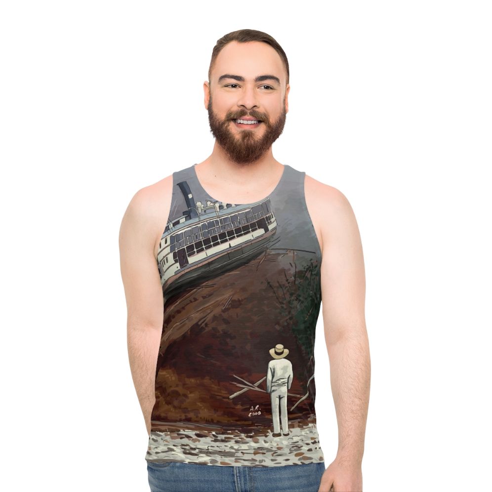 Fitzcarraldo illustration unisex tank top