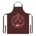 Flame Alchemist inspired apron with fiery design