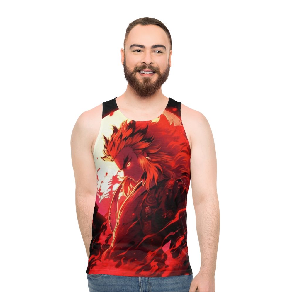 Flame Slayer unisex anime inspired tank top