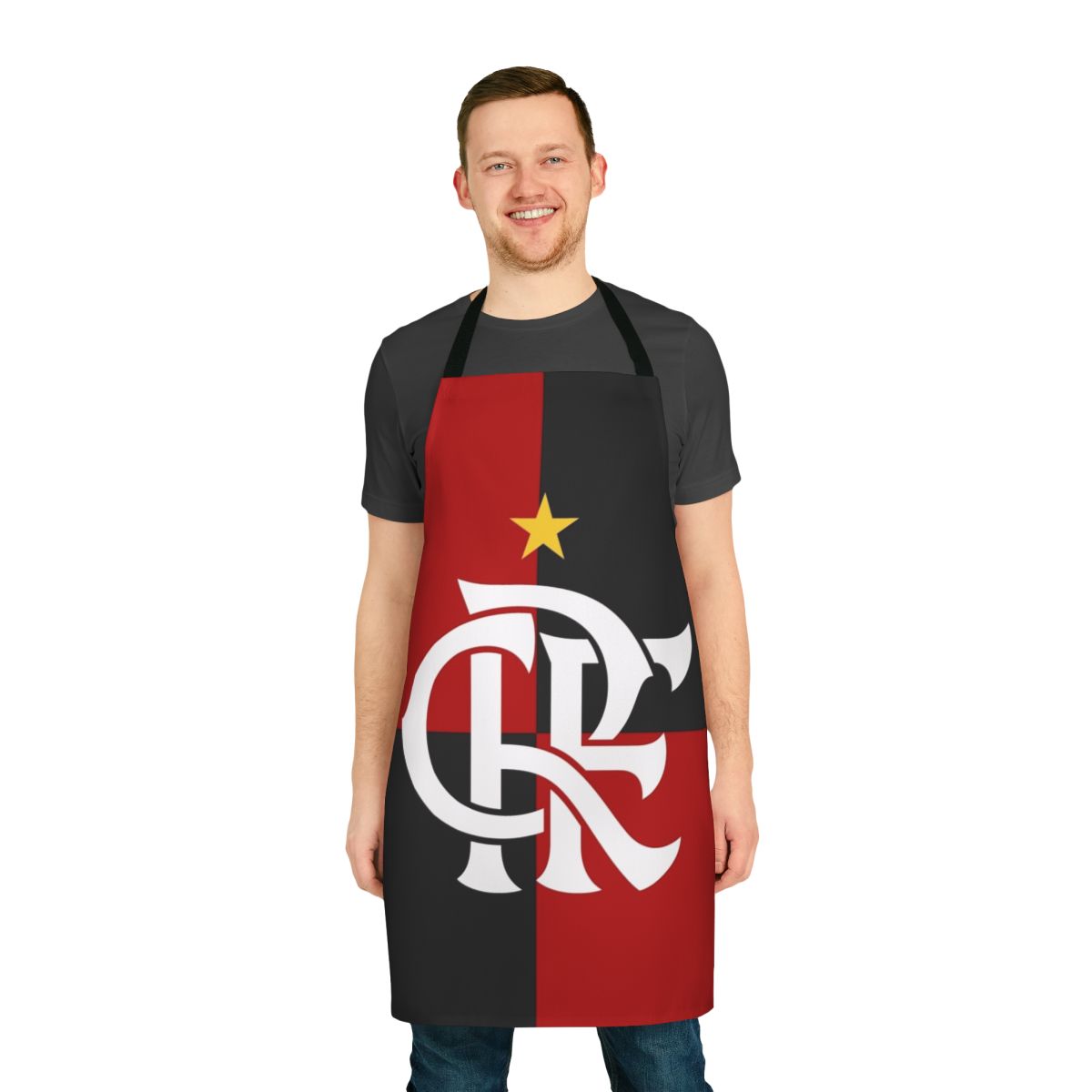 Flamengo-Inspired Soccer Fan Apron