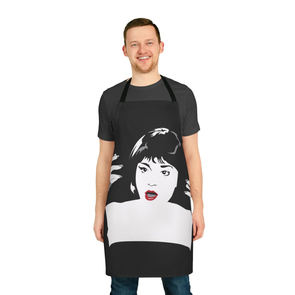 Flames On The Side Of My Face Apron with Madeline Kahn movie quote