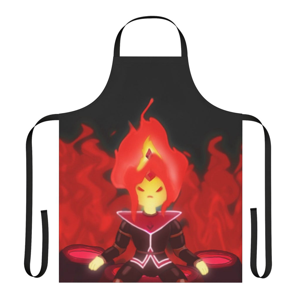 Apron featuring the character Flame Princess from the cartoon series Adventure Time