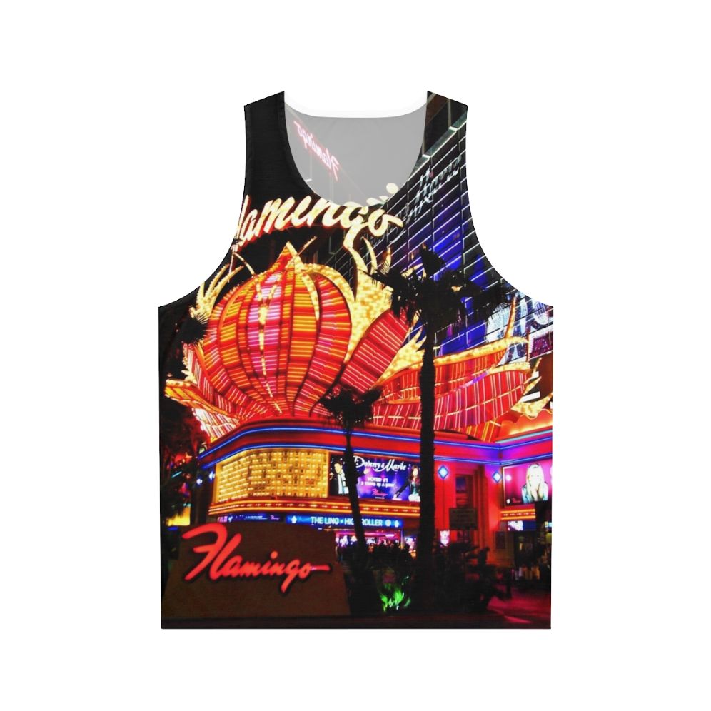 Flamingo March Unisex Tank Top