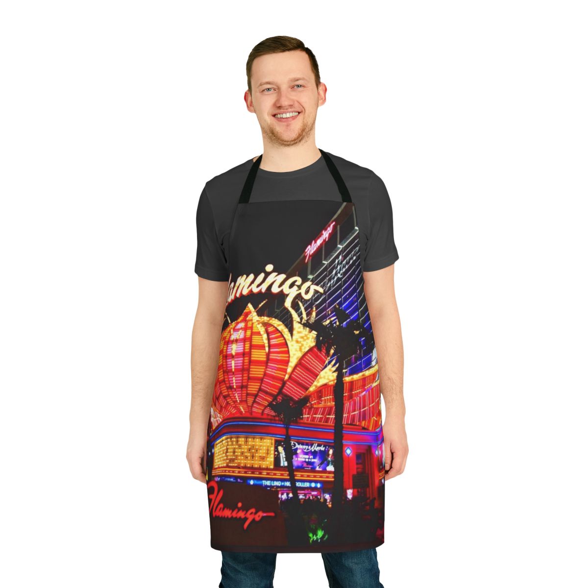 Flamingo Neon Signs American Apron - Las Vegas Souvenir