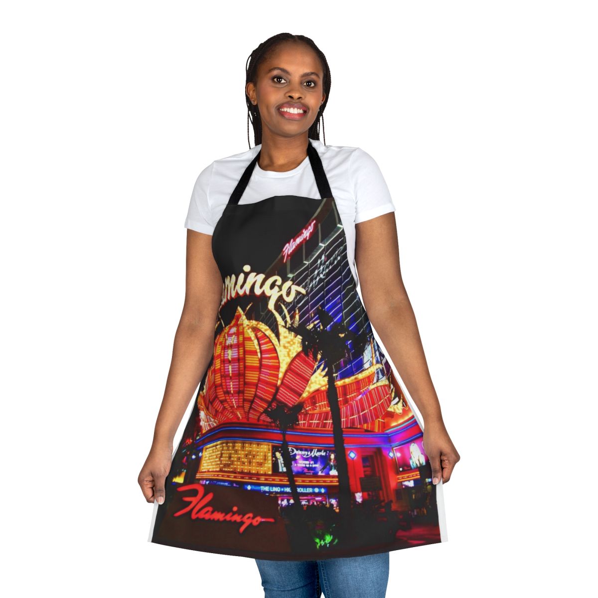 Flamingo Neon Signs American Apron - Las Vegas Souvenir